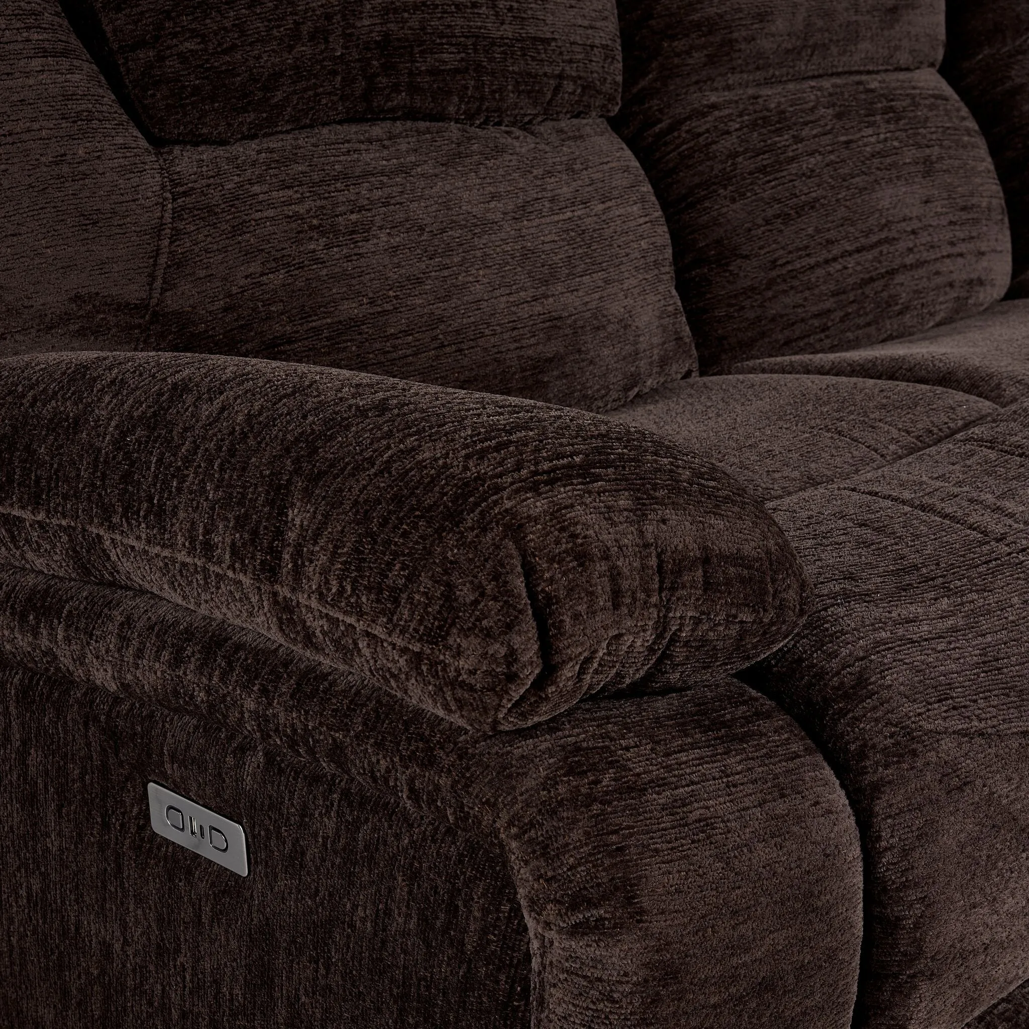 Maxwell Power Reclining Sofa and Chair Set - Brown