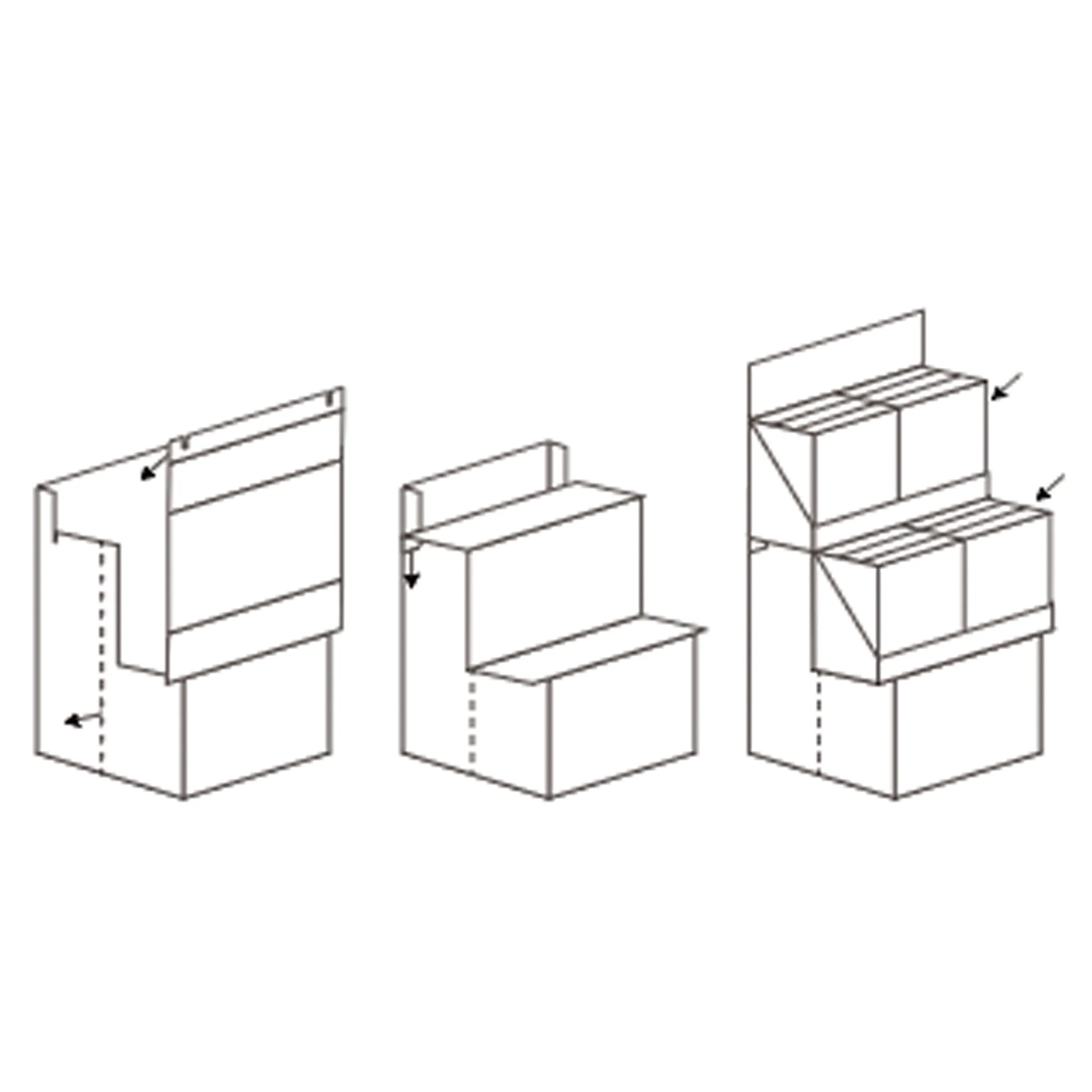 Merchandising Fixture - Corrugated Soft Dart Gun Display ONLY 975310