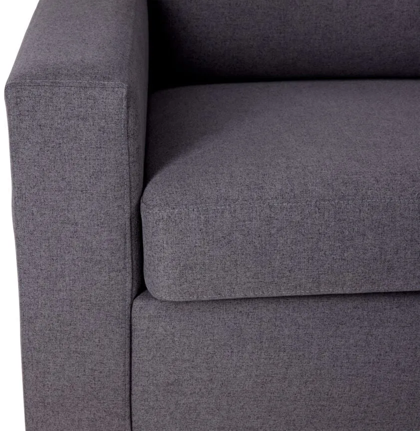 Neto 2pc Sectional with Right Facing Corner Sofa- Dark Grey