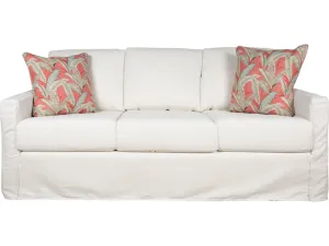 Queen Sleeper Slipcover Sofa, Luxury Depth