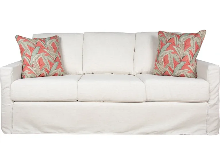 Queen Sleeper Slipcover Sofa, Luxury Depth