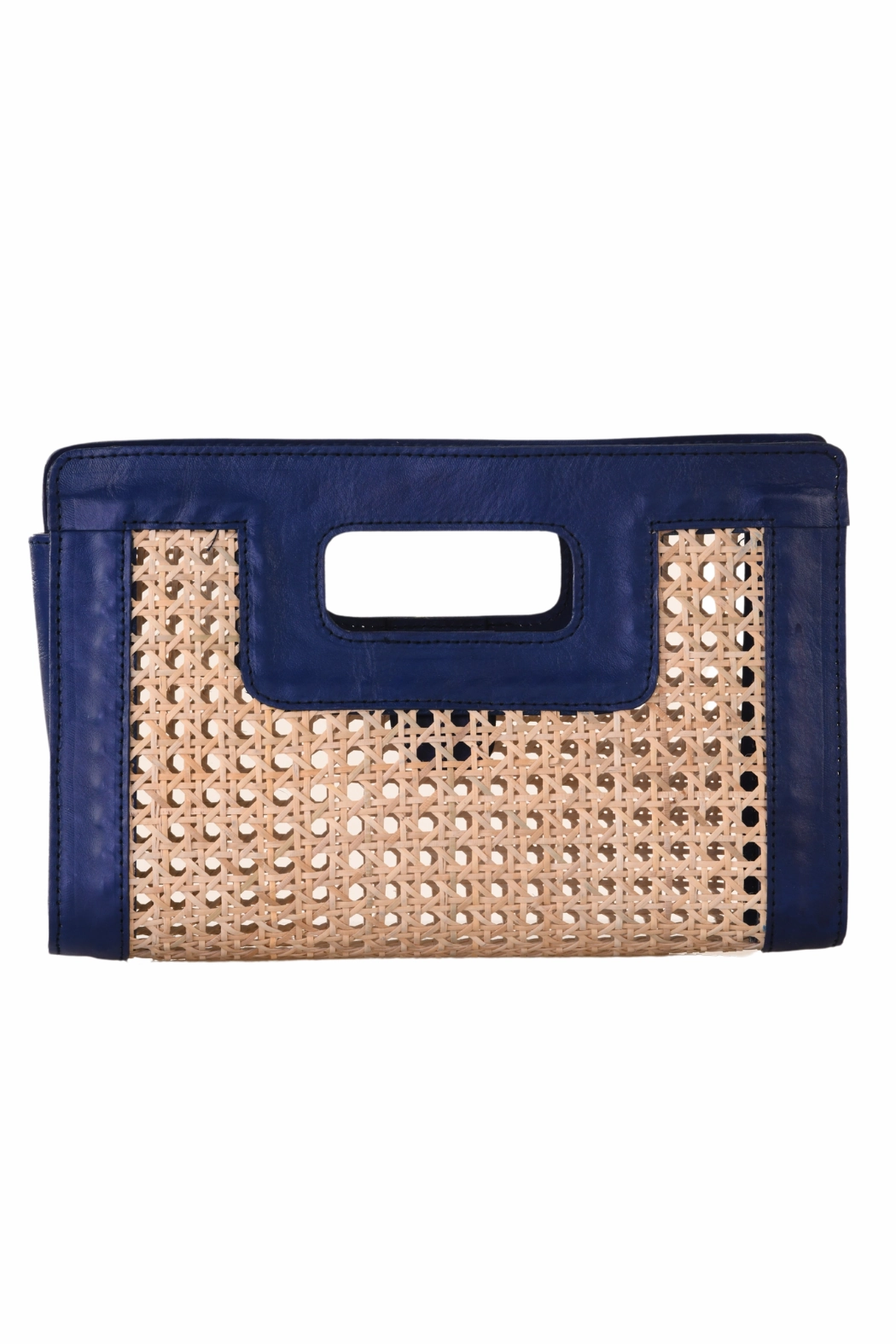 Rattan Clutch / Navy