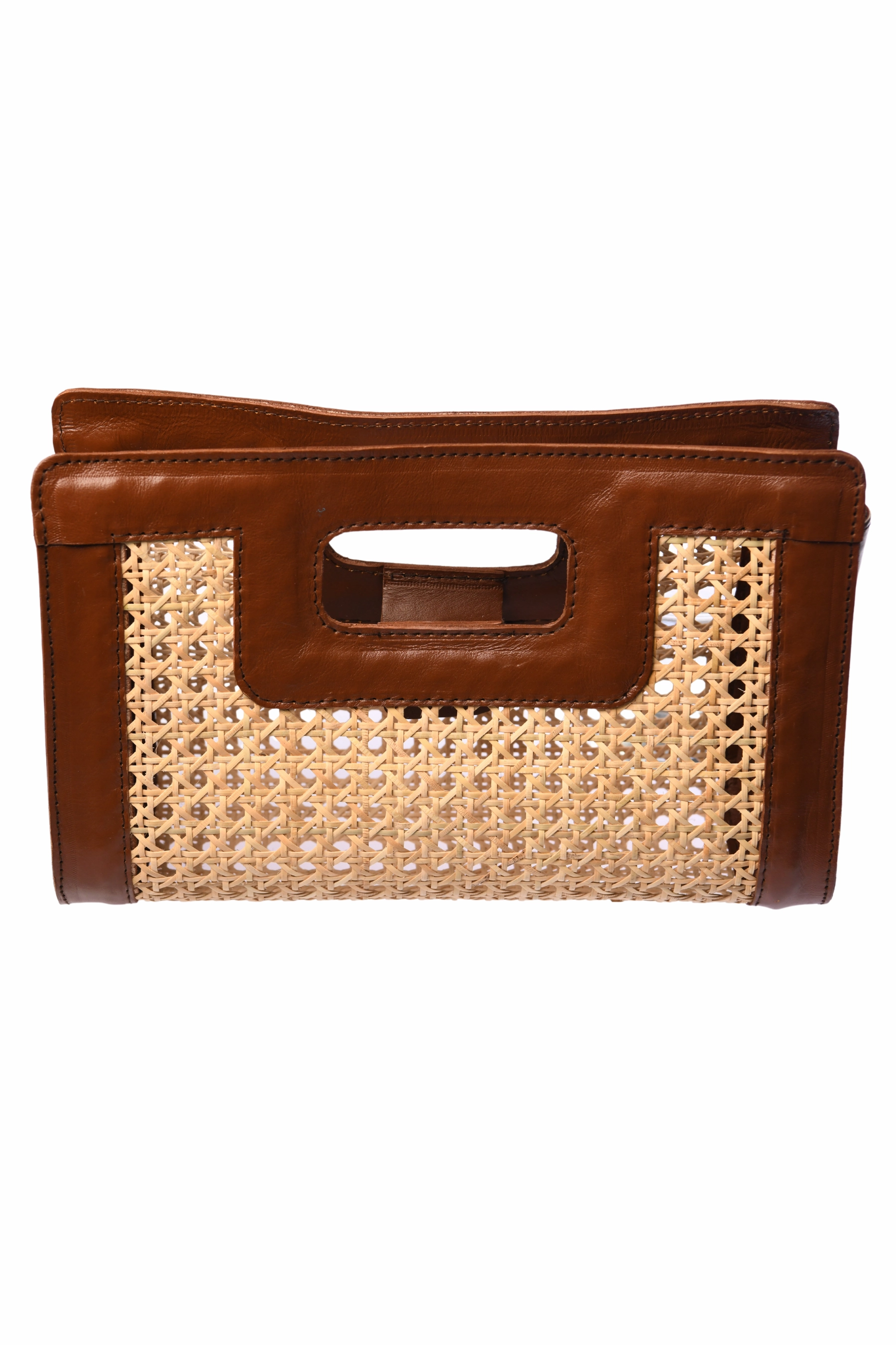 Rattan Clutch / Walnut