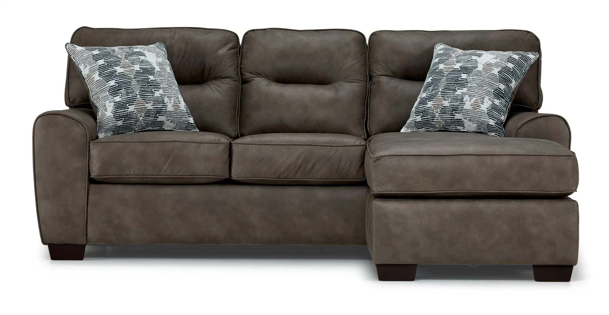 Renzo Chaise Sofa - Pebble