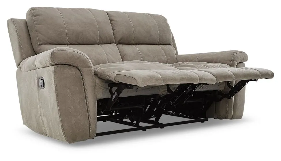 Roarke Sofa and Loveseat Set - Silver Grey