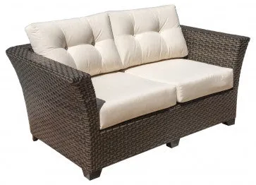 Samoa Loveseat w/off-white cushion