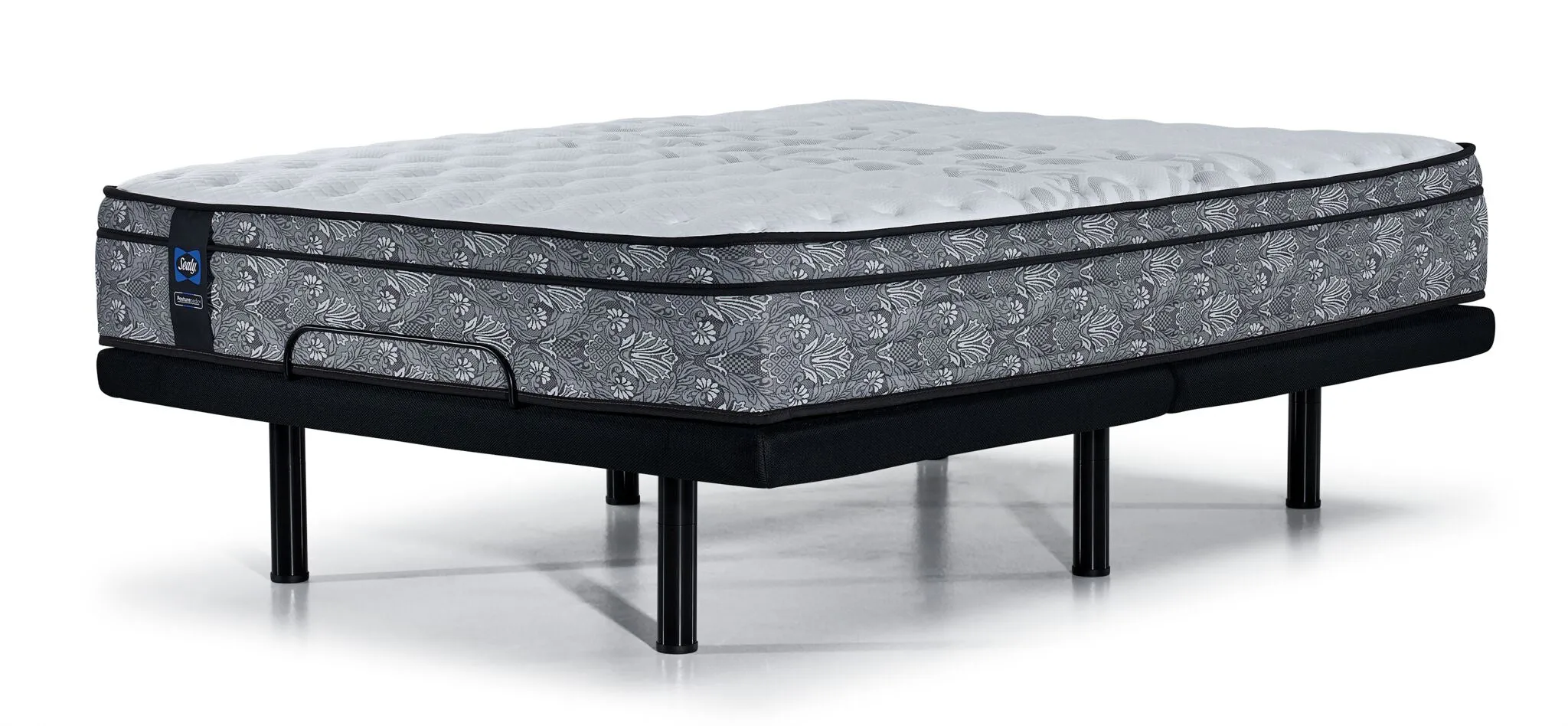 Sealy Posturepedic® Correct Comfort I Firm Eurotop Twin XL Mattress and L2 Motion Pro Adjustable Base