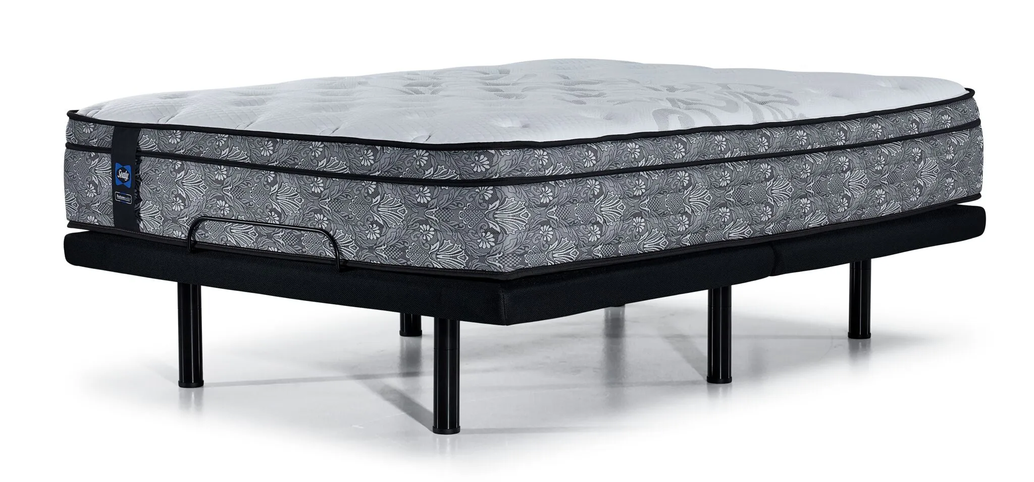 Sealy Posturepedic® Correct Comfort II Medium Eurotop Twin XL Mattress and L2 Motion Pro Adjustable Base