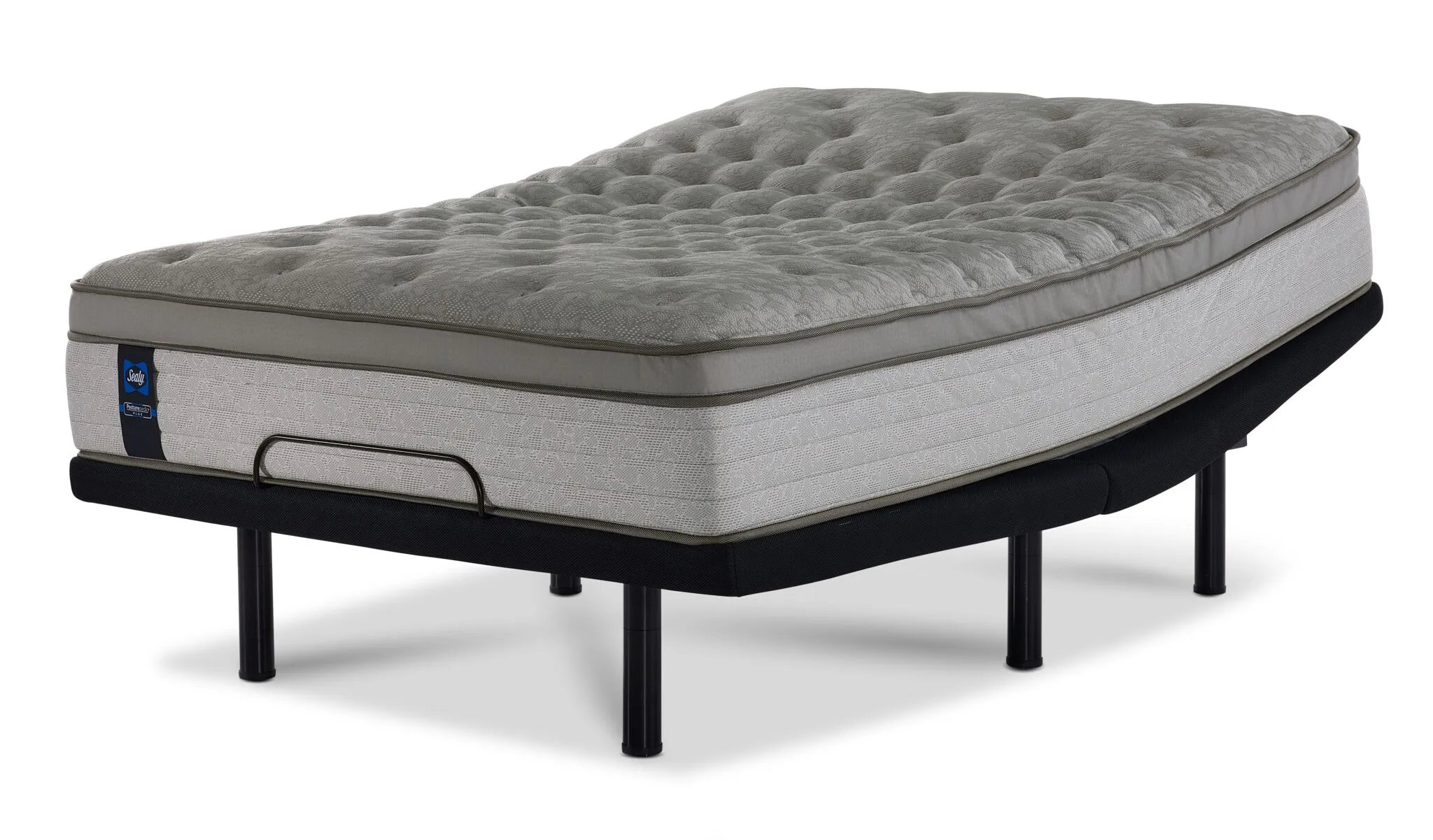 Sealy Posturepedic® Plus Sterling Hera Plush Euro Top Twin XL Mattress and L2 Motion Pro Adjustable Base