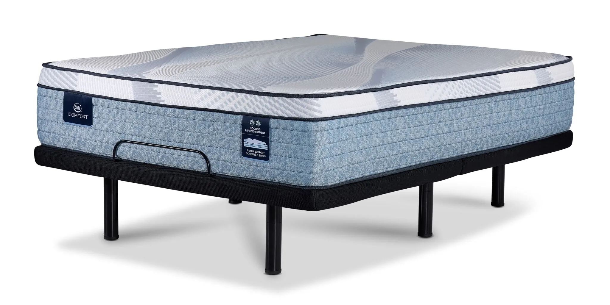 Serta iComfort® AIR 2 Luxury Firm Euro Top 13" Full Mattress and L2 Motion Pro Adjustable Base