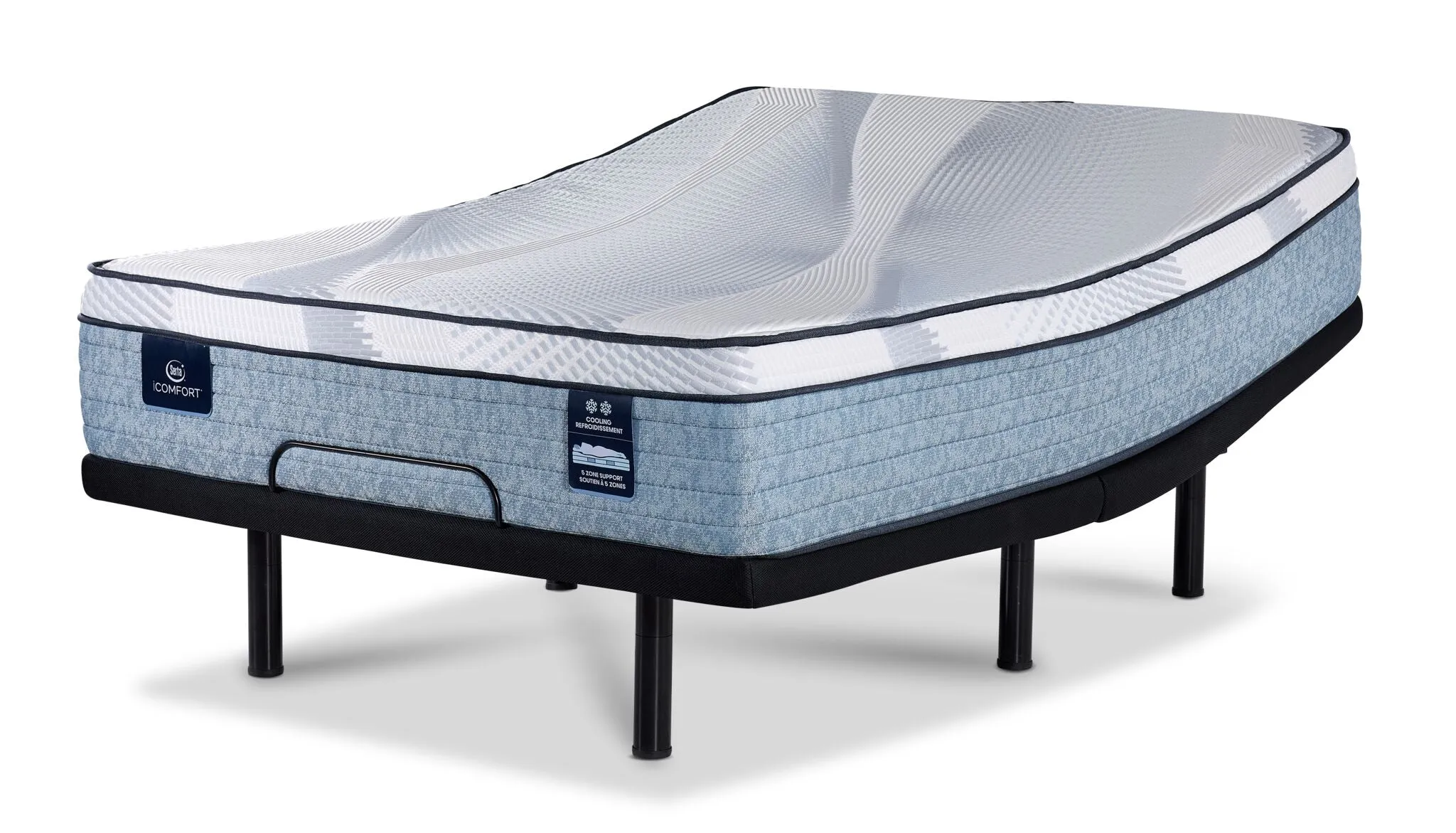 Serta iComfort® AIR 2 Luxury Firm Euro Top 13" Full Mattress and L2 Motion Pro Adjustable Base