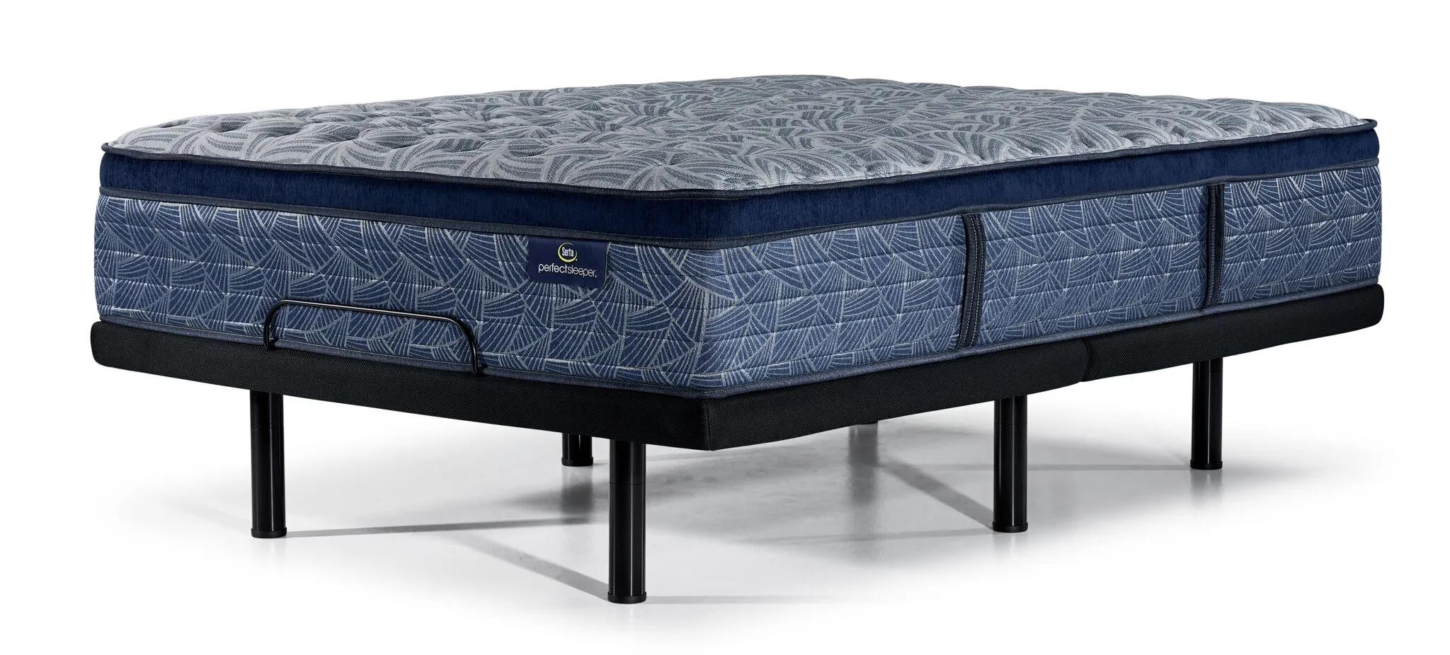 Serta® Perfect Sleeper Triumph Firm Euro Top King Mattress and L2 Pro Motion Adjustable Base