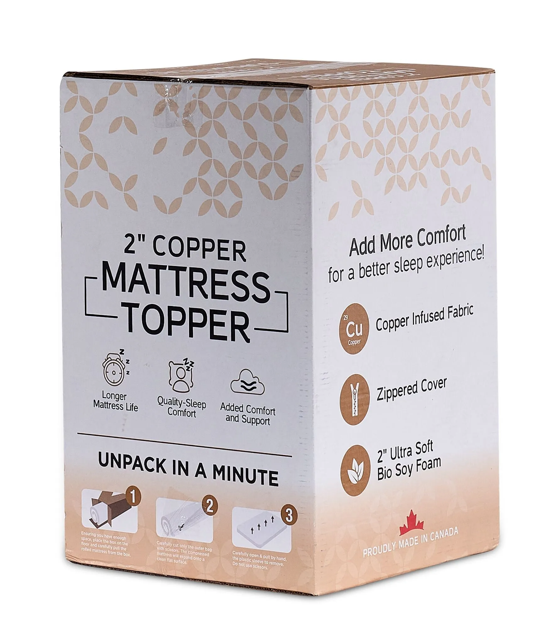 So Sleepy 2" Copper Full Mattress Topper