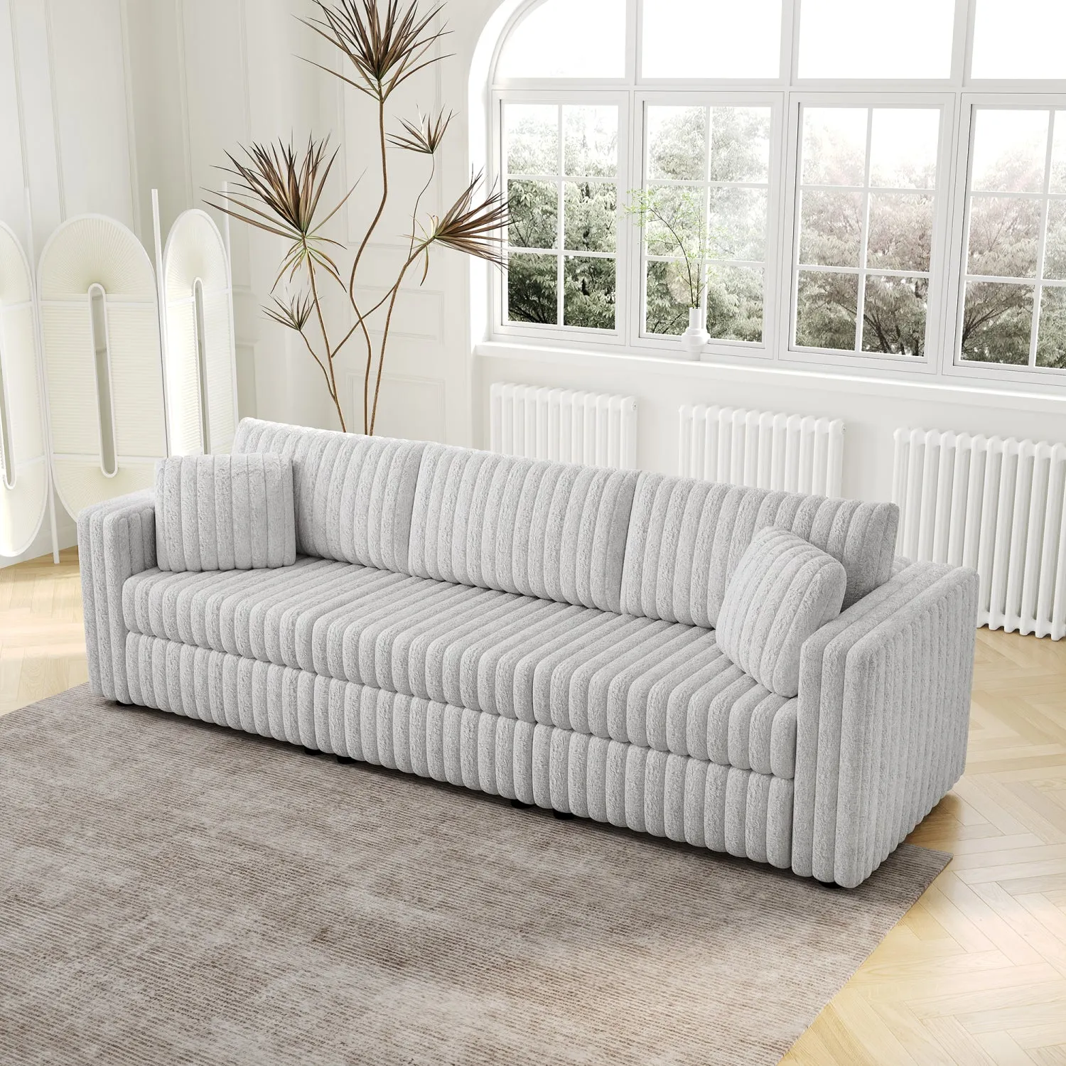 Streamdale 106" Light Gray Modular Sofa - Comfortable, Modern Design