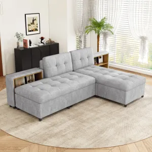 Streamdale 121" Modular Sofa Bed with Storage