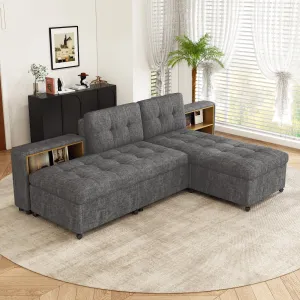 Streamdale 121" Modular Sofa Bed with Storage