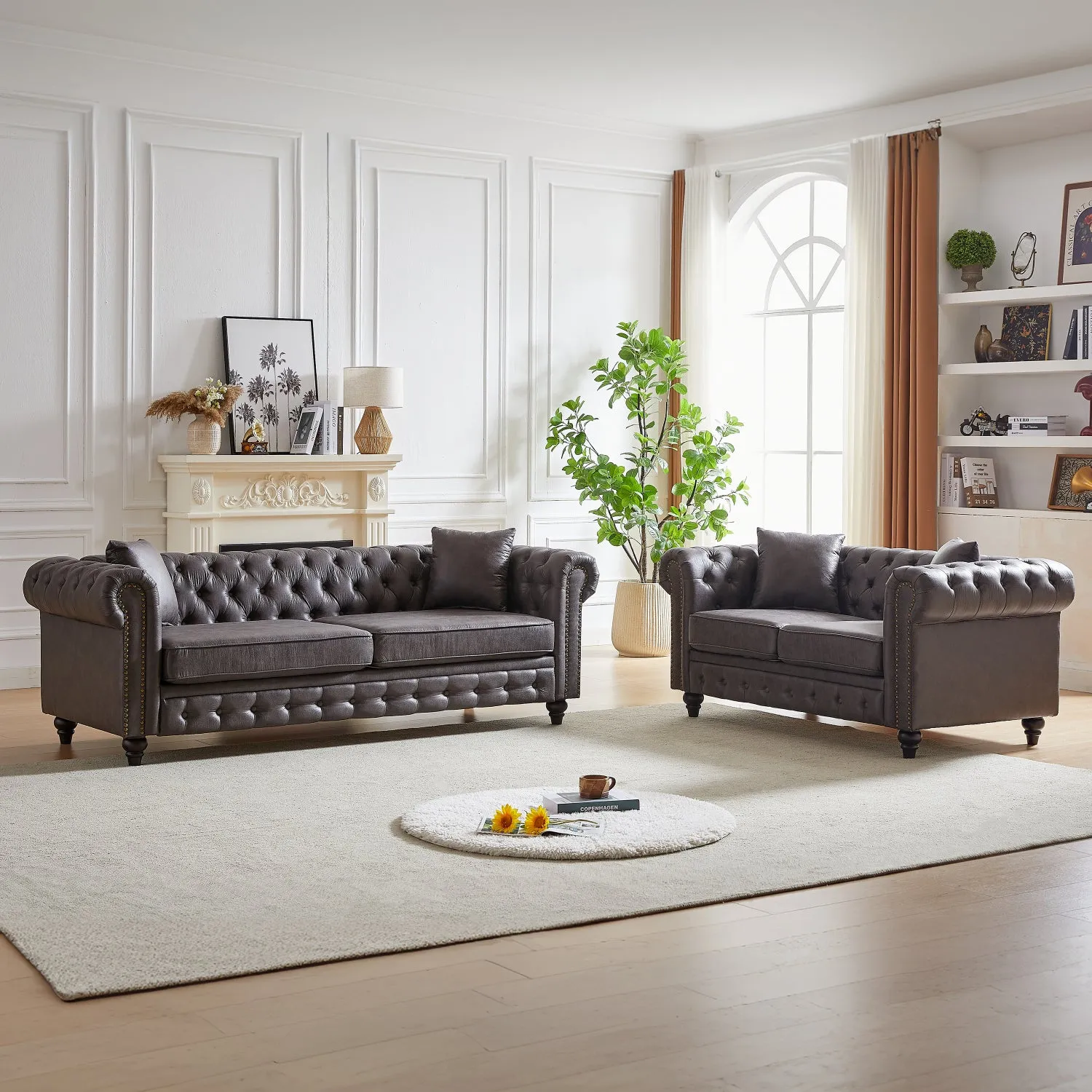 Streamdale 3 2 Seat Sofa, Modern Living Room Set