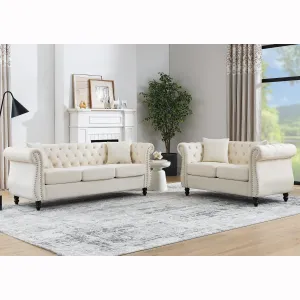Streamdale 3-seater   2-seater Combination sofa.Beige Velvet
