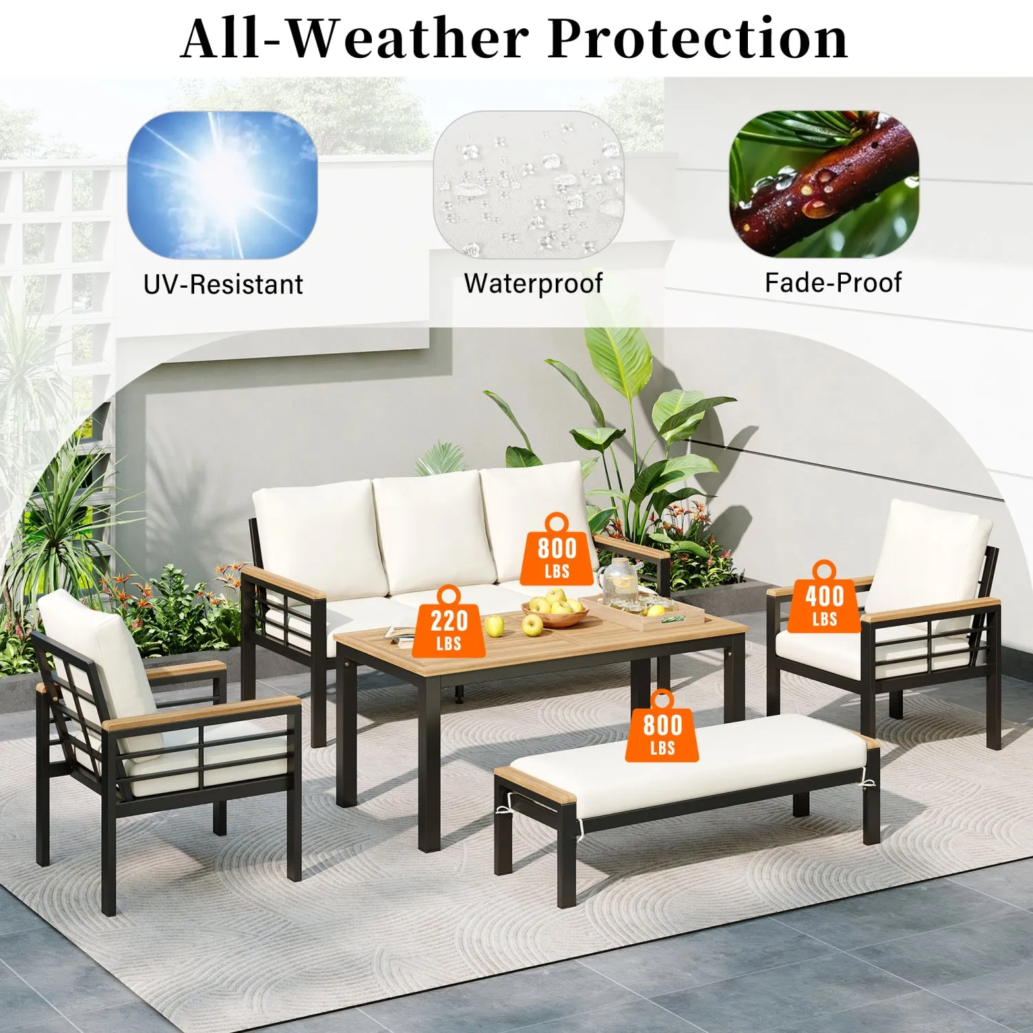 Streamdale 5-Piece Patio Conversation Set
