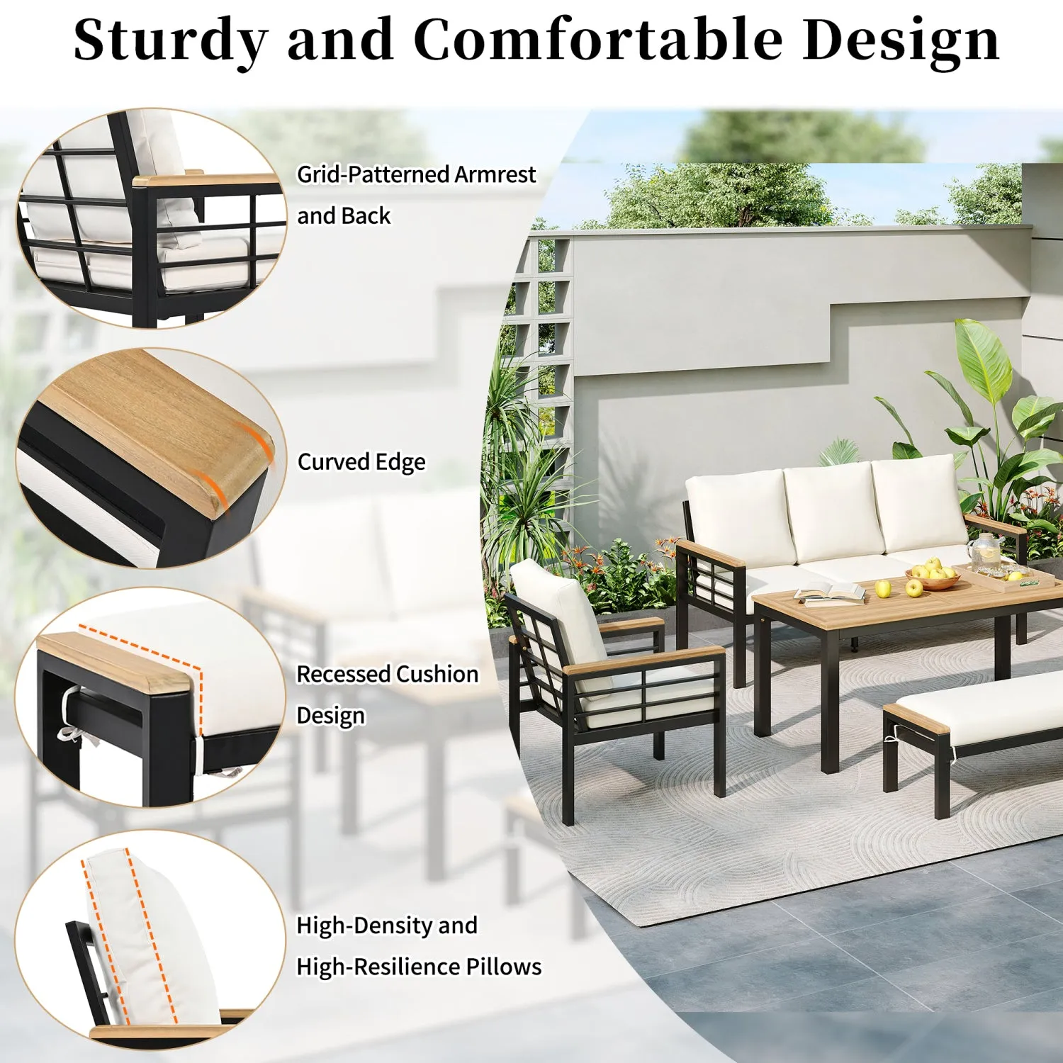 Streamdale 5-Piece Patio Conversation Set