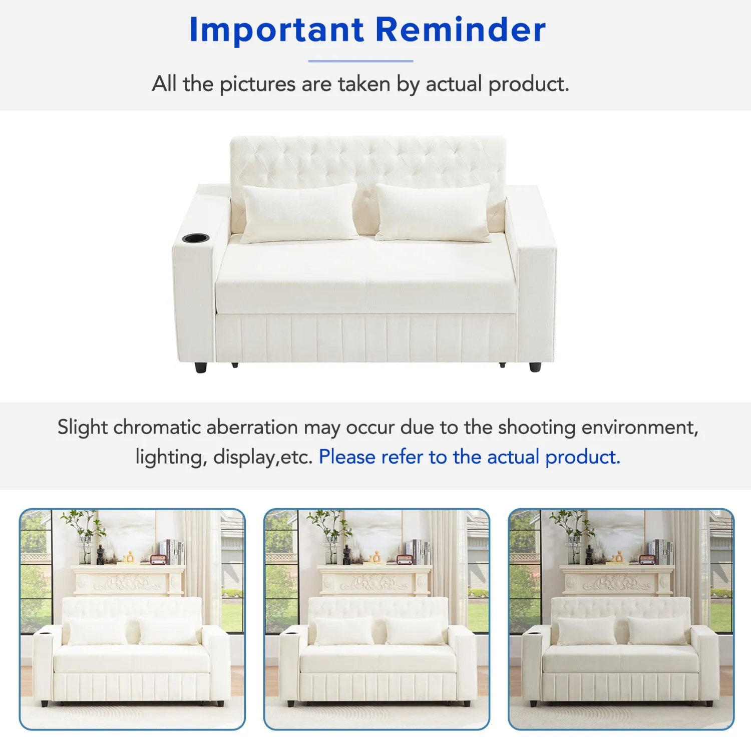Streamdale 61.4" Pull-Out Sofa Bed Convertible Couch
