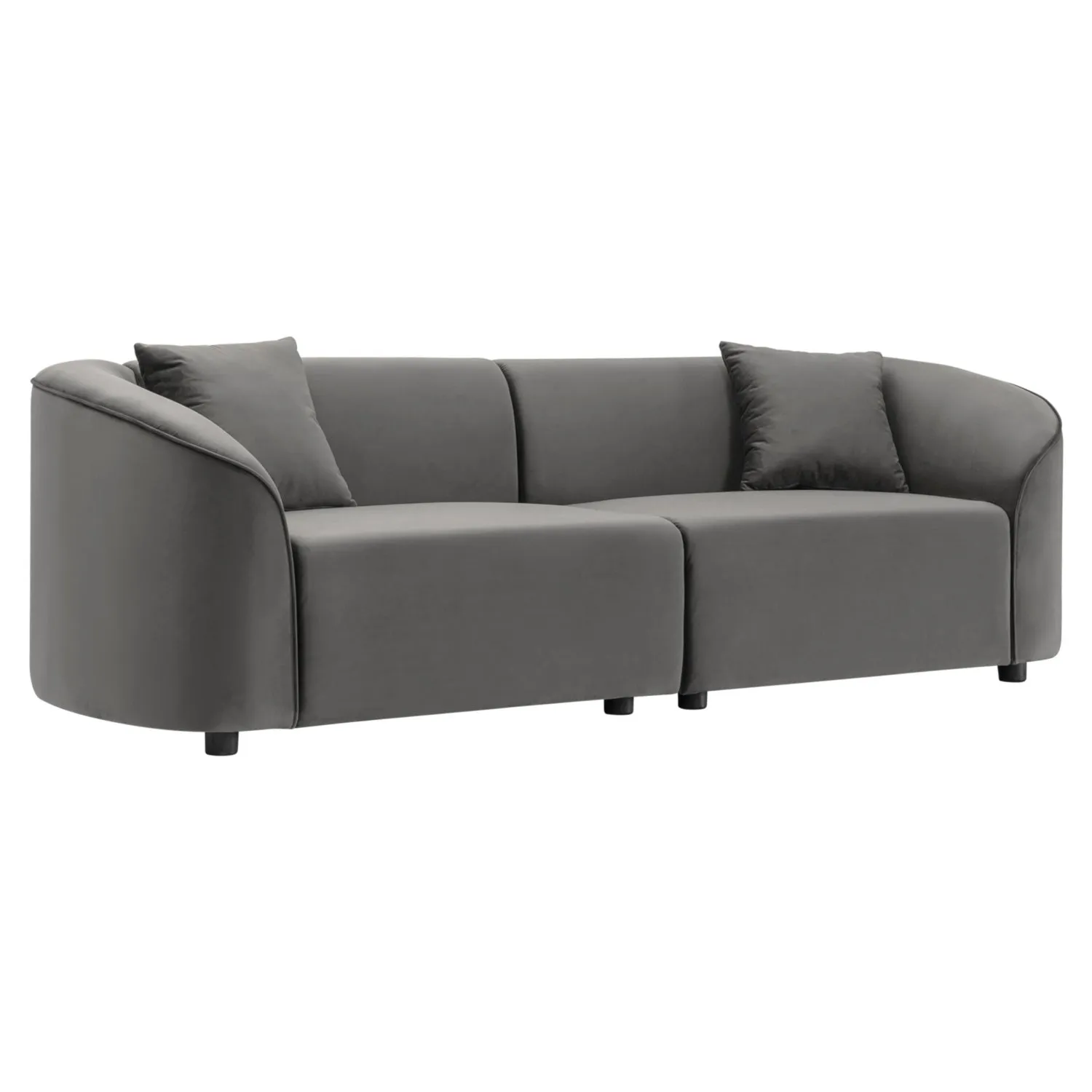 Streamdale 87" Curved Sofa: Plush, Streamlined, Durable