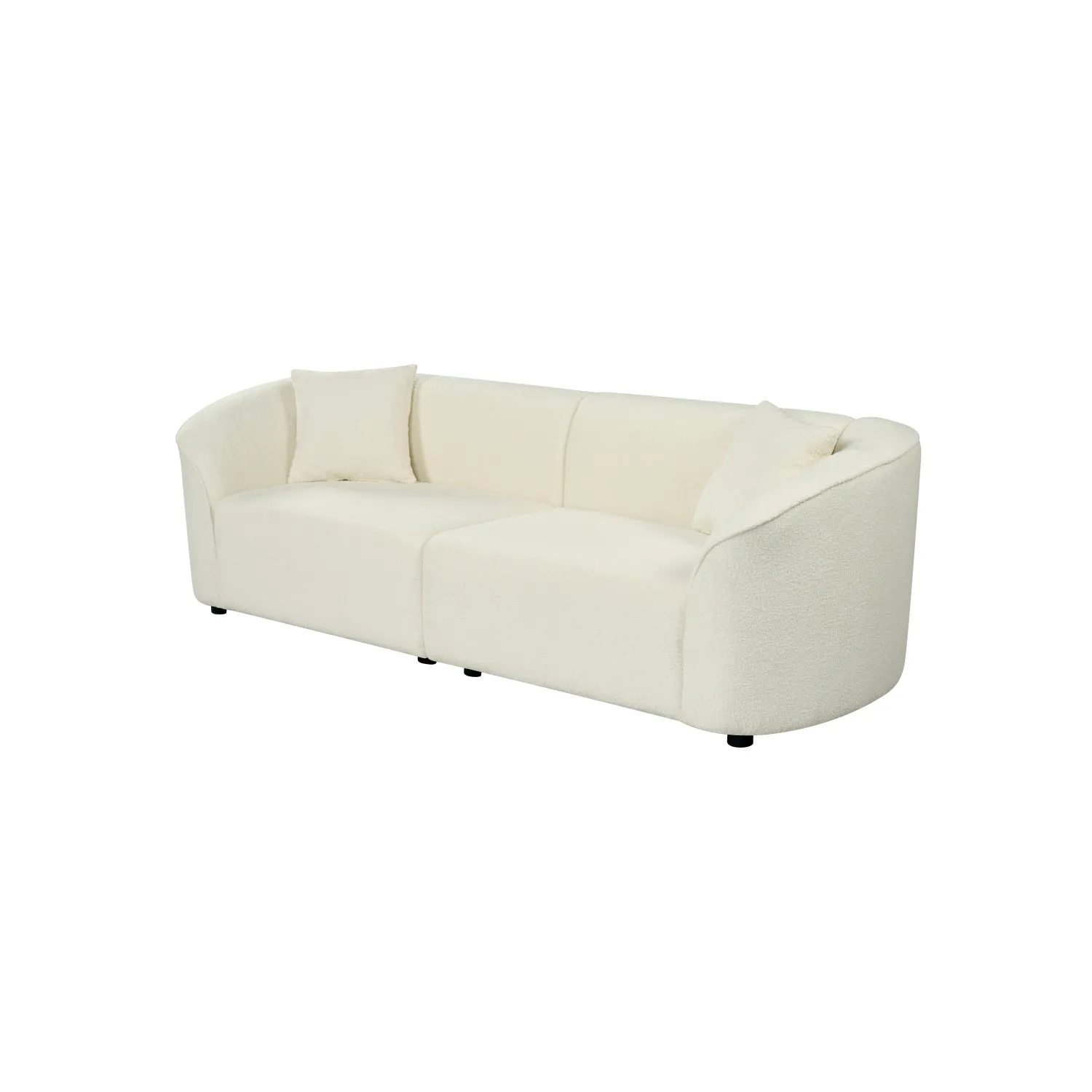 Streamdale 87" Curved Sofa: Plush, Streamlined, Durable