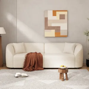 Streamdale 87" Curved Sofa: Plush, Streamlined, Durable