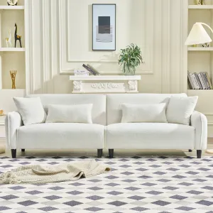 Streamdale 97" Teddy Velvet Sofa - Living Room, Bedroom, Office