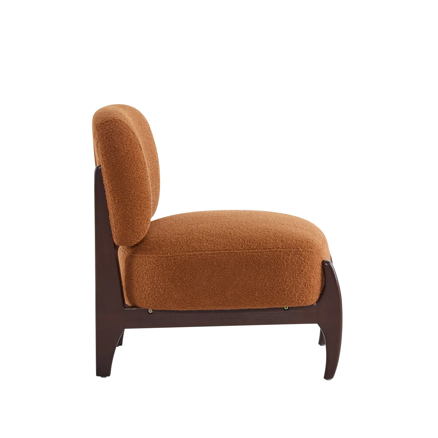 Streamdale Boucle Lounge Chairs - Modern, Solid Wood Frame