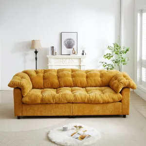 Streamdale Chenille Deep Seat Cloud Sofa - Yellow