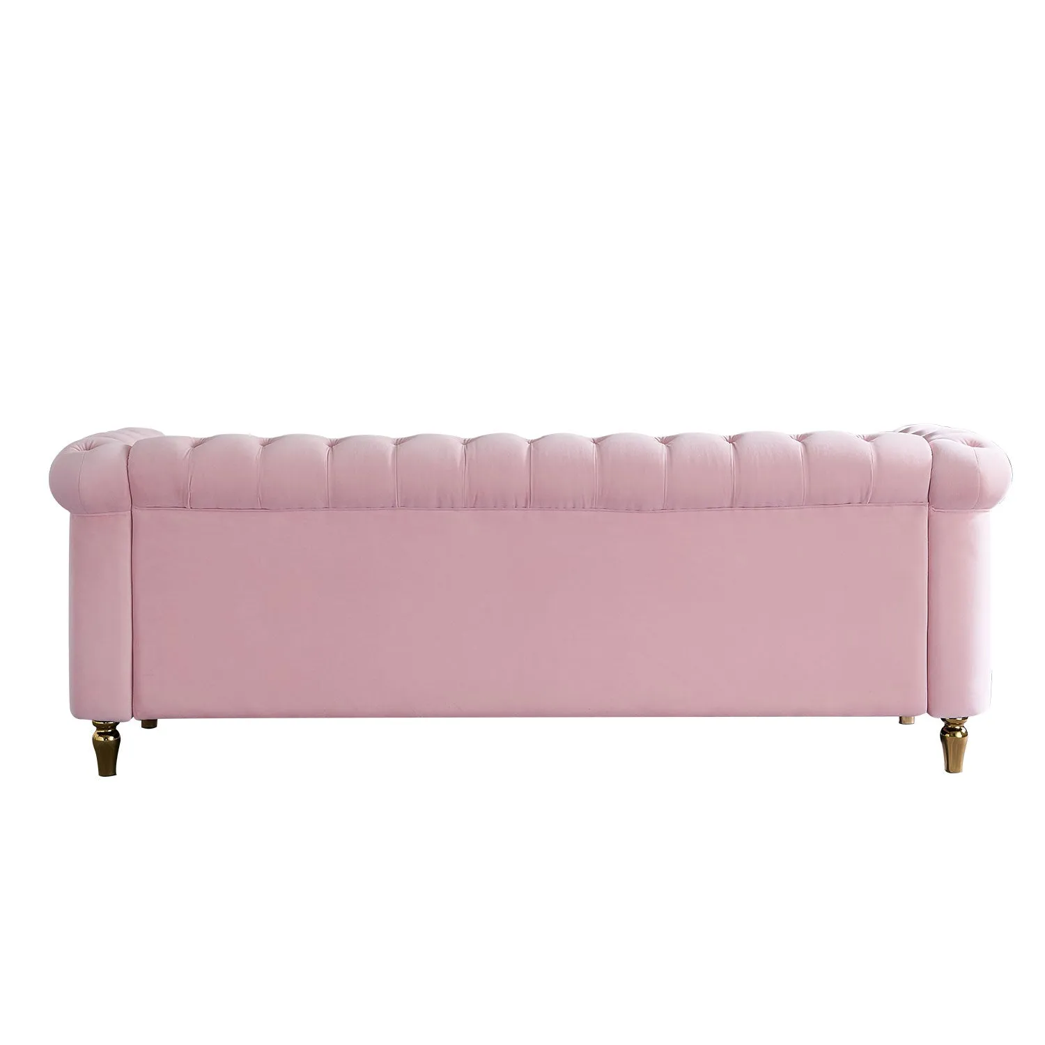 Streamdale Chesterfield Velvet Sofa 84.65 Inch For Living Room Color