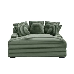 Streamdale Cloud Corduroy Sleeper Sofa - Green