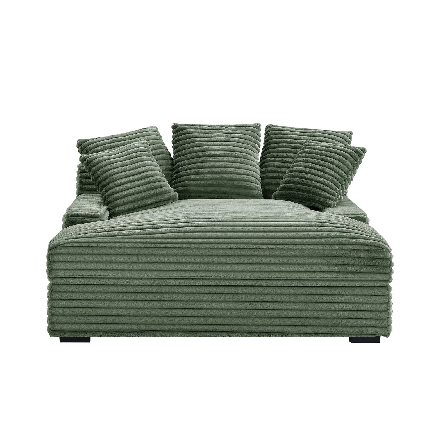 Streamdale Cloud Corduroy Sleeper Sofa - Green