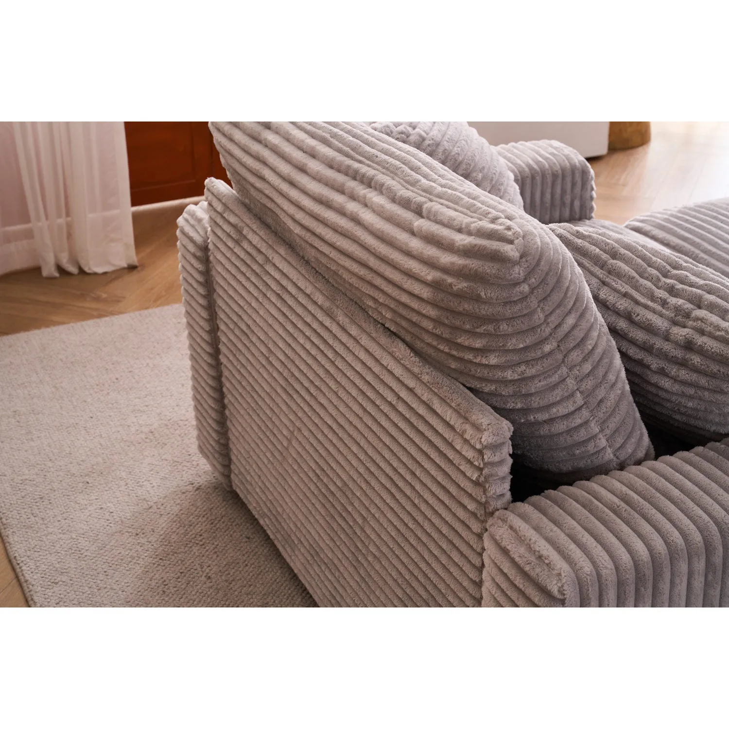 Streamdale Comfy Sleeper Chair with Ottoman