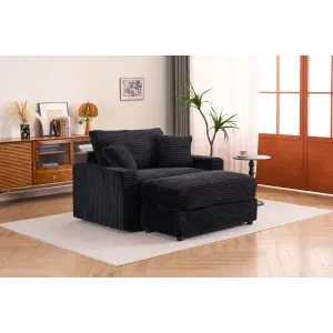 Streamdale Comfy Sleeper Chair with Ottoman