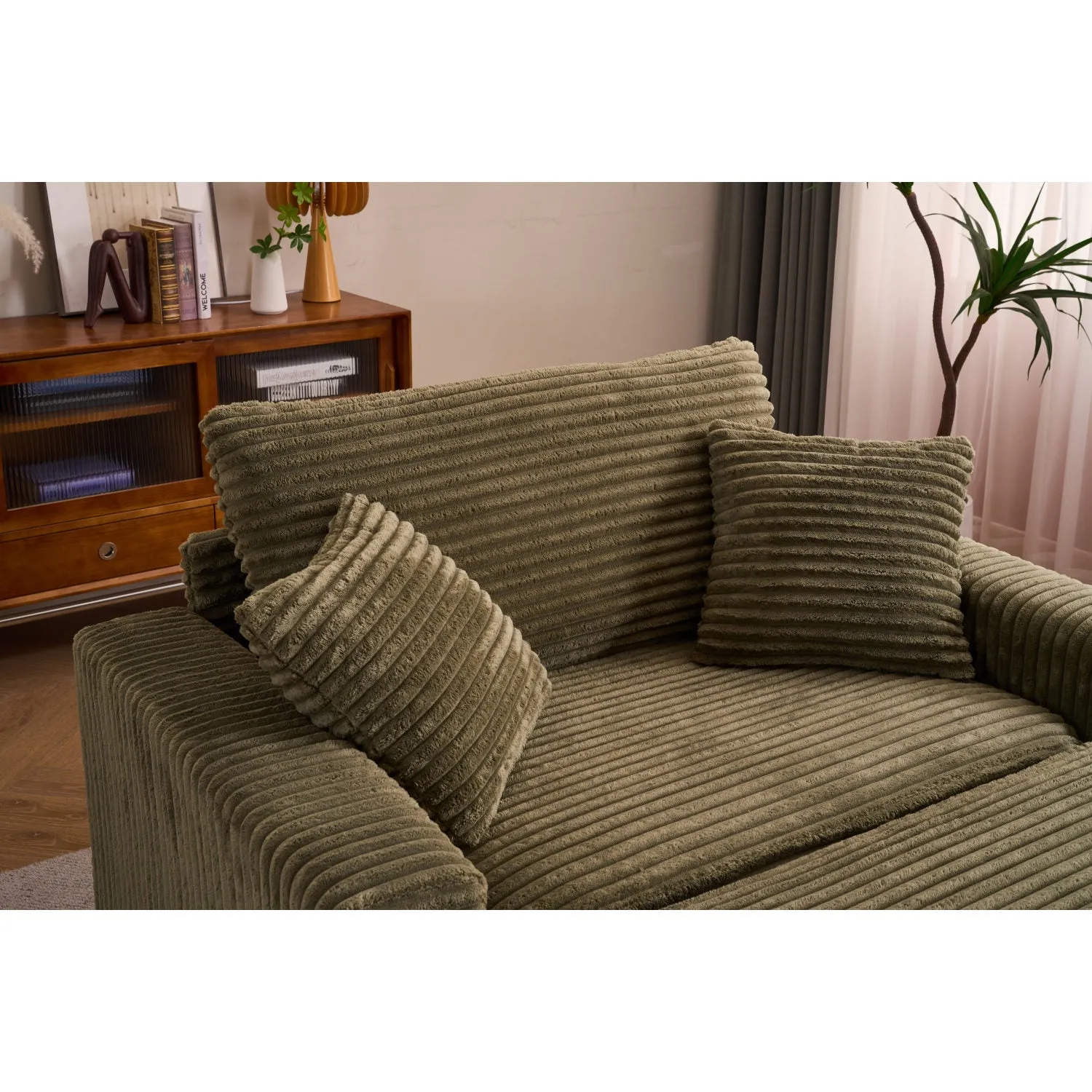 Streamdale Comfy Sleeper Chair with Ottoman