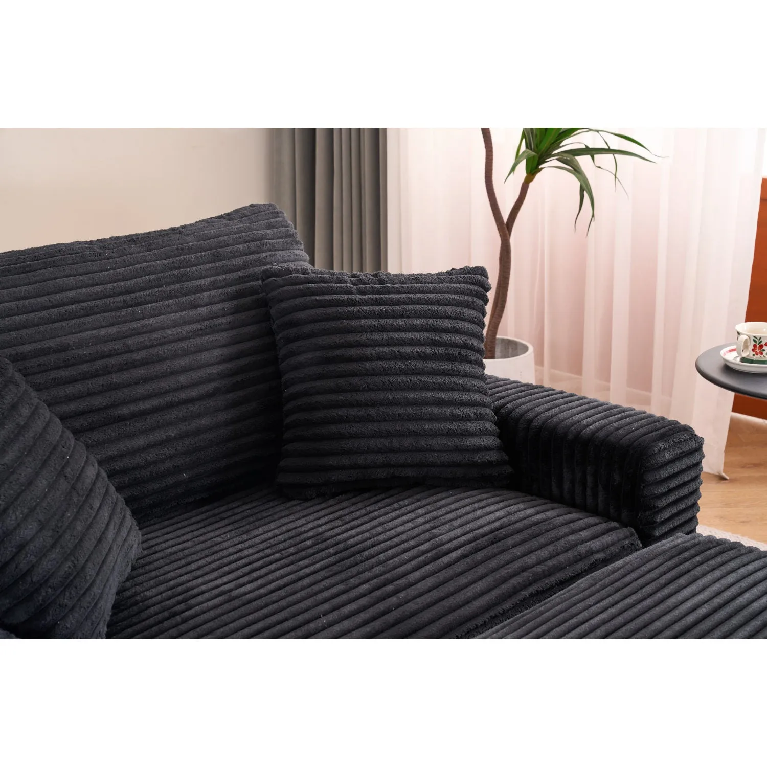 Streamdale Comfy Sleeper Chair with Ottoman
