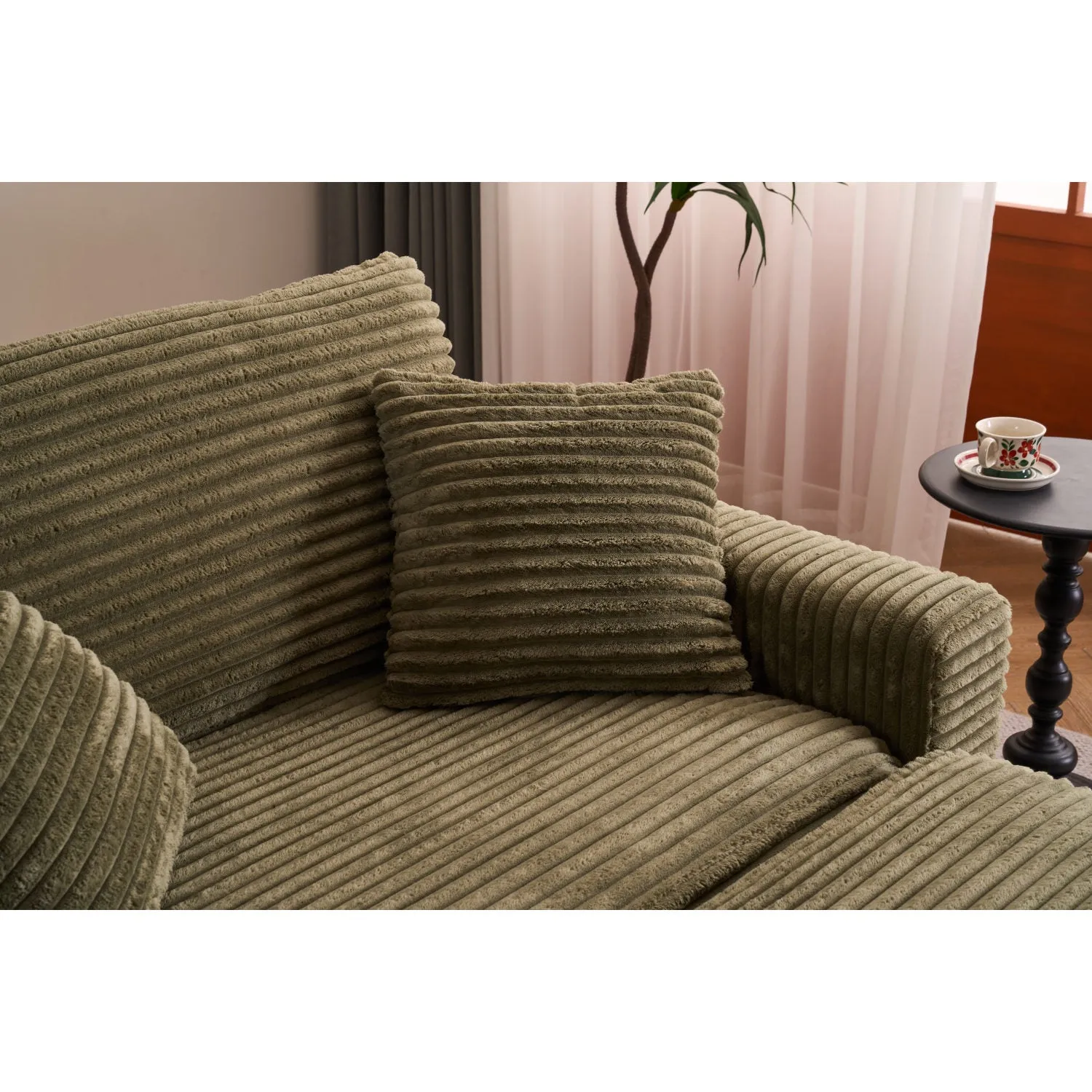Streamdale Comfy Sleeper Chair with Ottoman