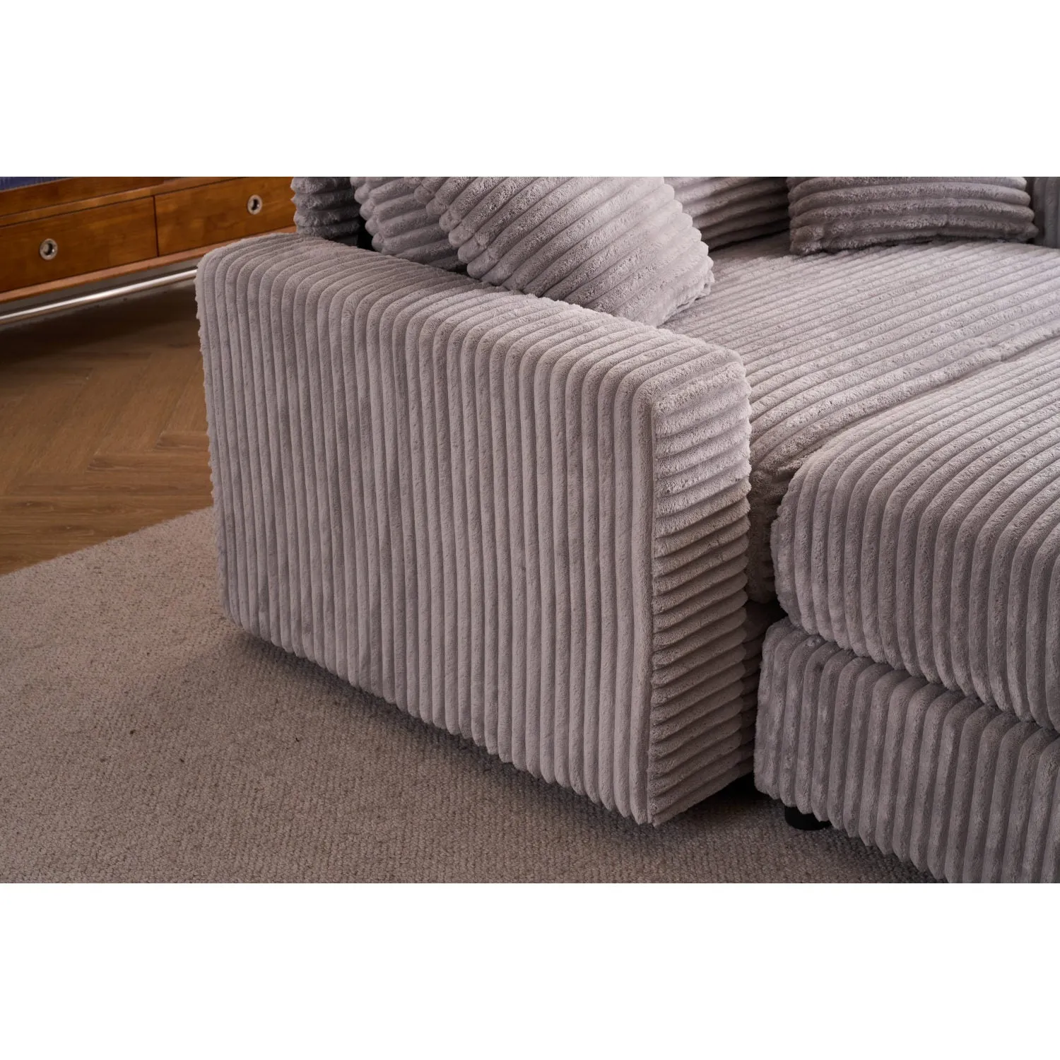 Streamdale Comfy Sleeper Chair with Ottoman