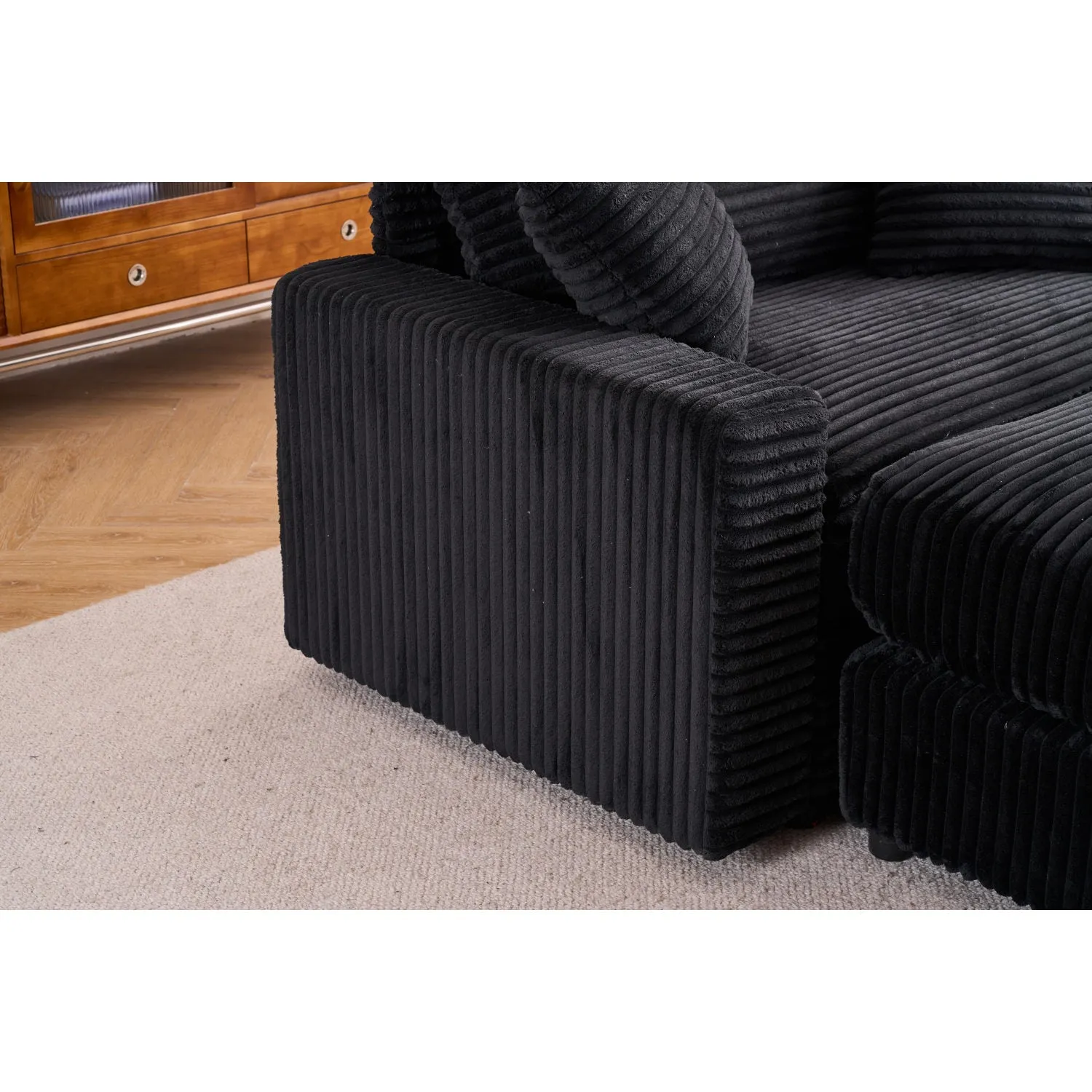 Streamdale Comfy Sleeper Chair with Ottoman