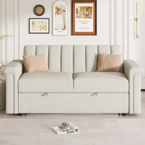 Streamdale Convertible Soft Cushion Sofa Pull Bed, for Two People to Sit On