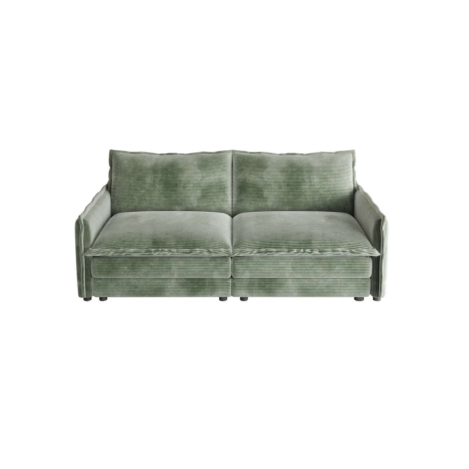 Streamdale Corduroy Loveseat Sofa with Pillows