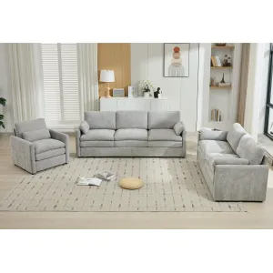 Streamdale Cozy Upholstered Cloud Sofa Set