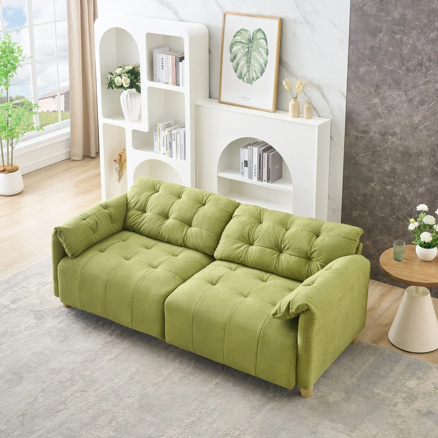 Streamdale Creamy Cloud Fabric Sofa