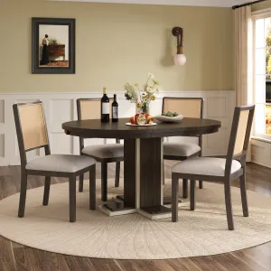 Streamdale Extendable Dining Set with Leaf & 4 Chairs