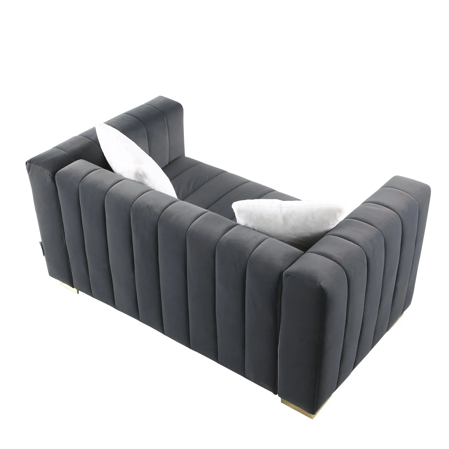 Streamdale Gray Chesterfield Sofa