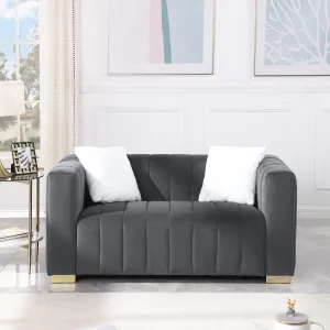 Streamdale Gray Chesterfield Sofa