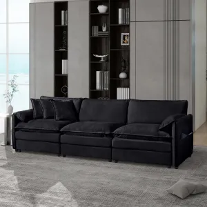 Streamdale Green Chenille Cloud Couch - Oversized Modular Sofa