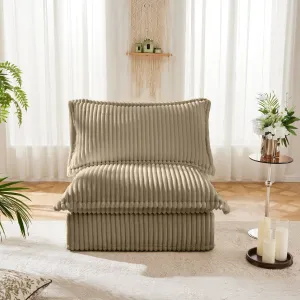 Streamdale Koala Armless Sofa - Camel